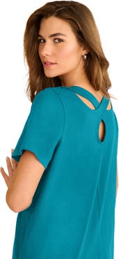 Roaman's Plus Size Ultimate Criss Cross Back Tunic