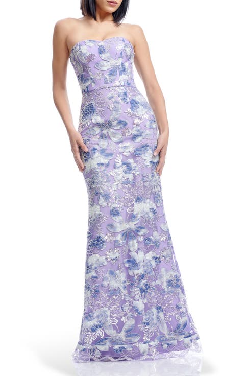 Sheridan Sequin Strapless Mermaid Gown