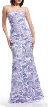 Dress the Population Sheridan Sequin Strapless Mermaid Gown
