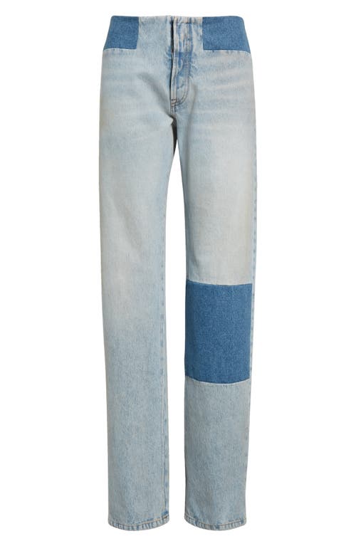 Shop Mm6 Maison Margiela Patchwork Jeans In Medium Blue