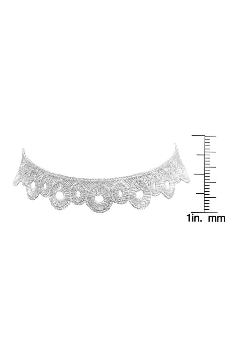 Filigree Lace Choker, Alternate, color, WHITE