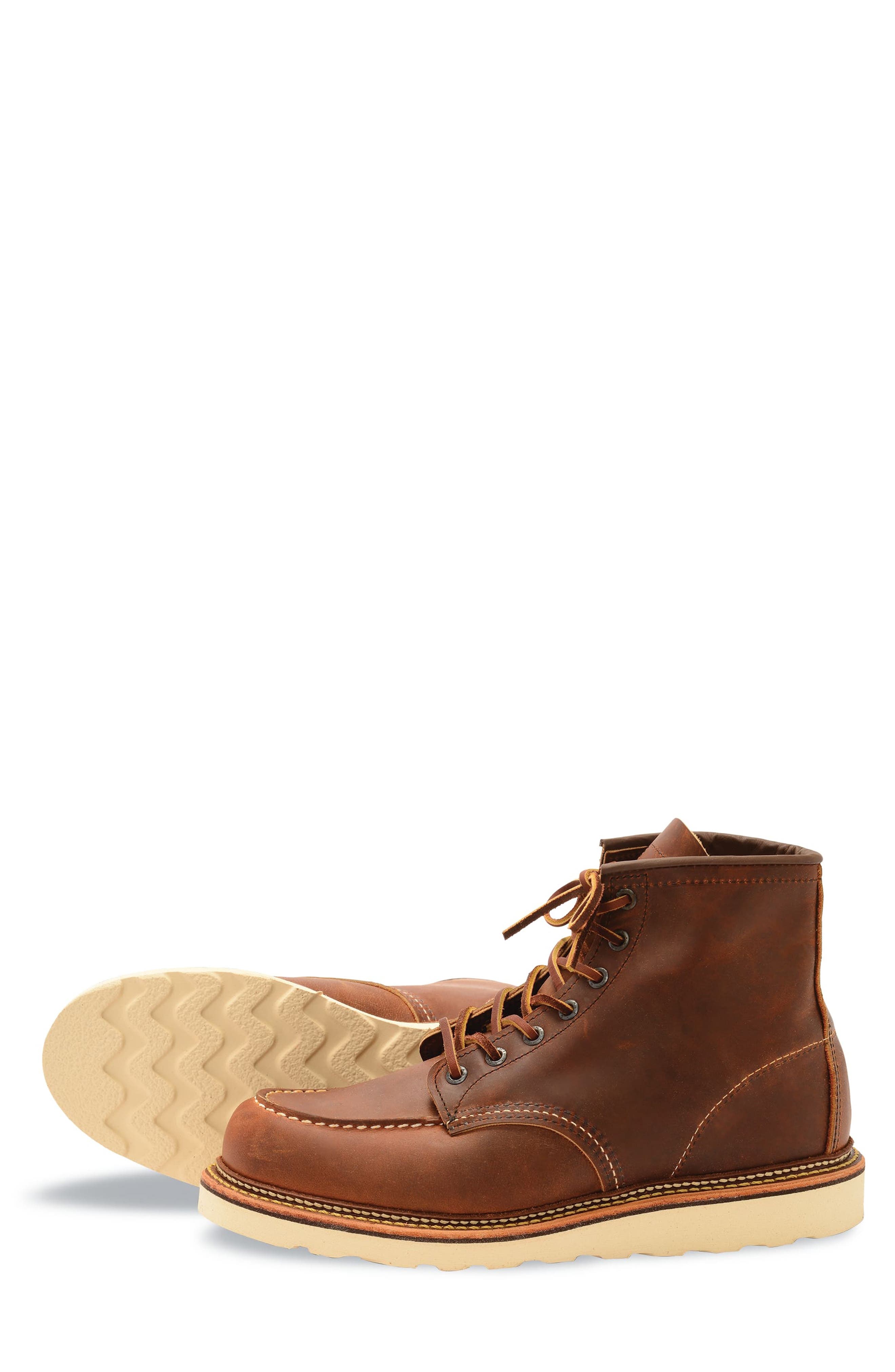Red Wing 1907 Classic Moc Boot, Alternate, color, Copper Brown- 1907