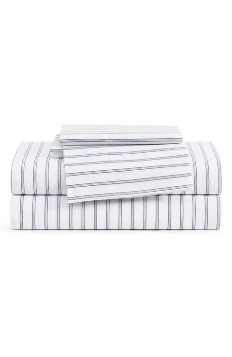 Joshua Tree Stripe Cotton Percale Sheet Set