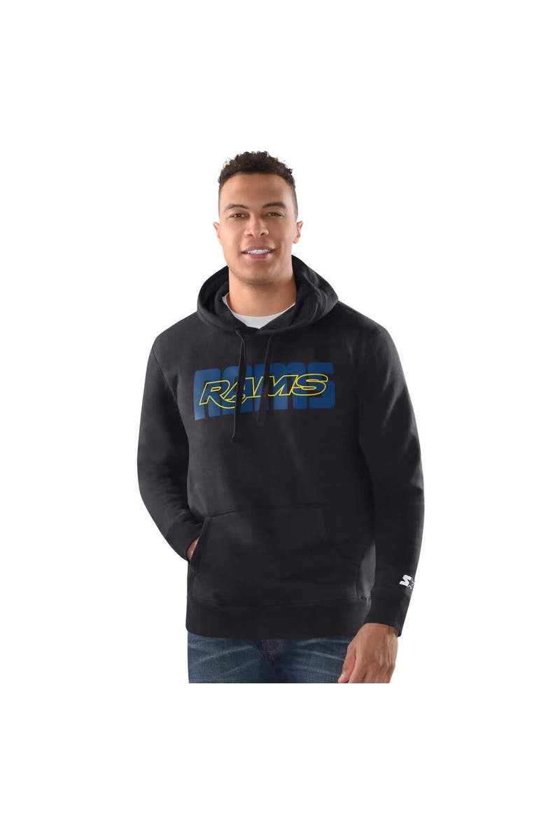 Men's Starter  Black Los Angeles Rams Rookie Hoodie, Main, color, Black