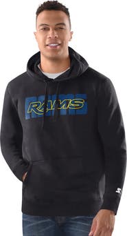 STARTER Men's Starter Black Los Angeles Rams Rookie Hoodie