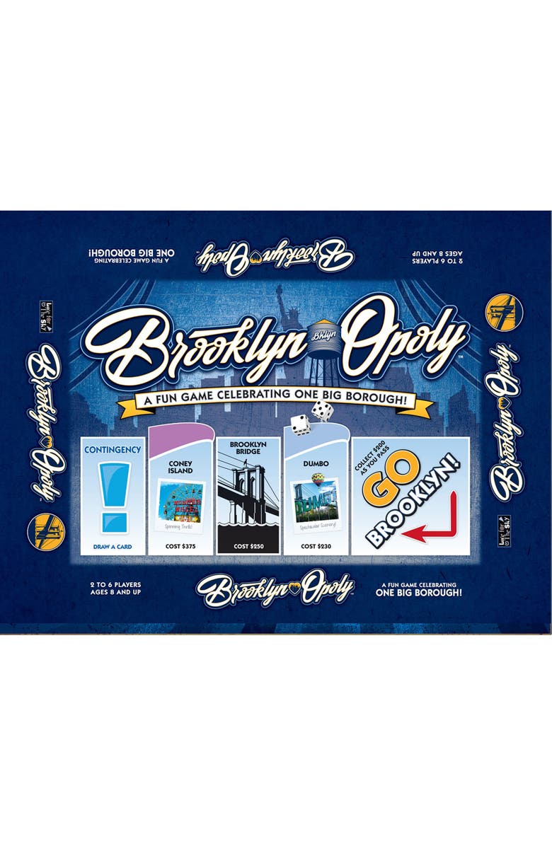 Late for the Sky Brooklynopoly Monopoly Board Game, Main, color, Multicolored