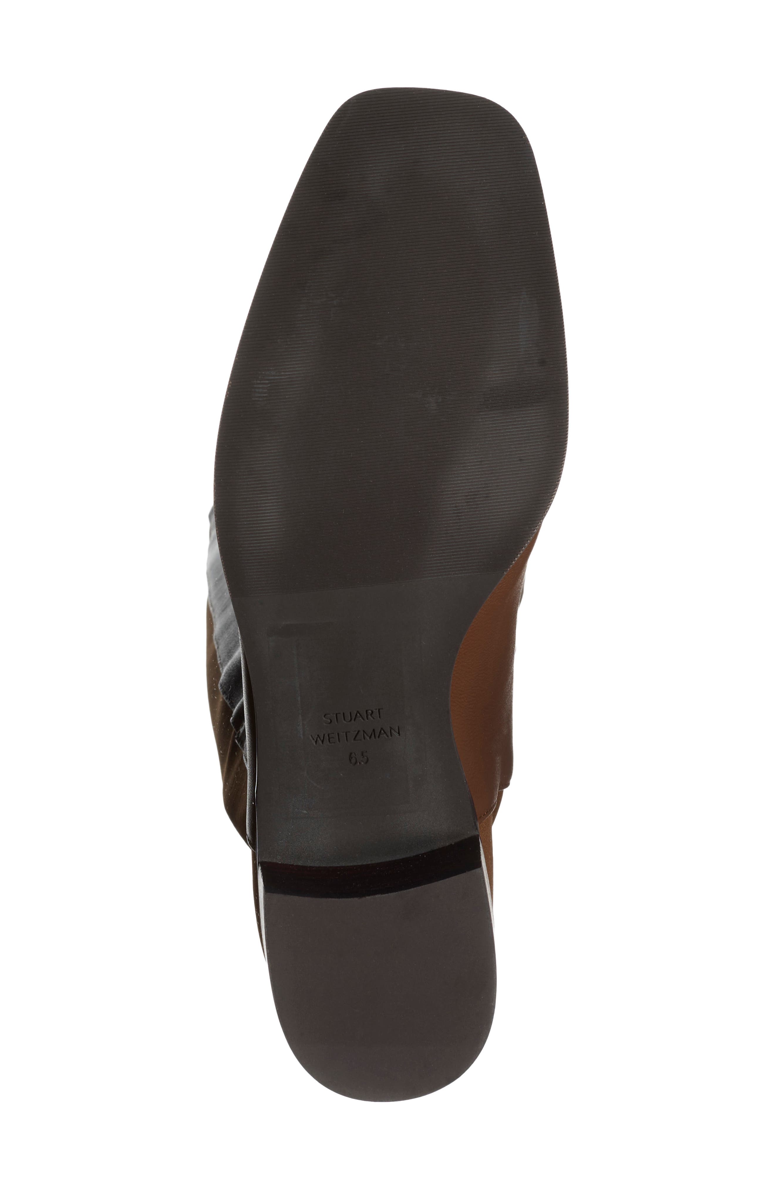 City Block Square Toe Leather Knee High Boot, Alternate, color, COFFEE