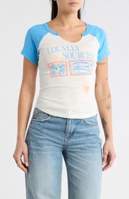 Vinyl Icons Short Raglan Sleeve T-Shirt