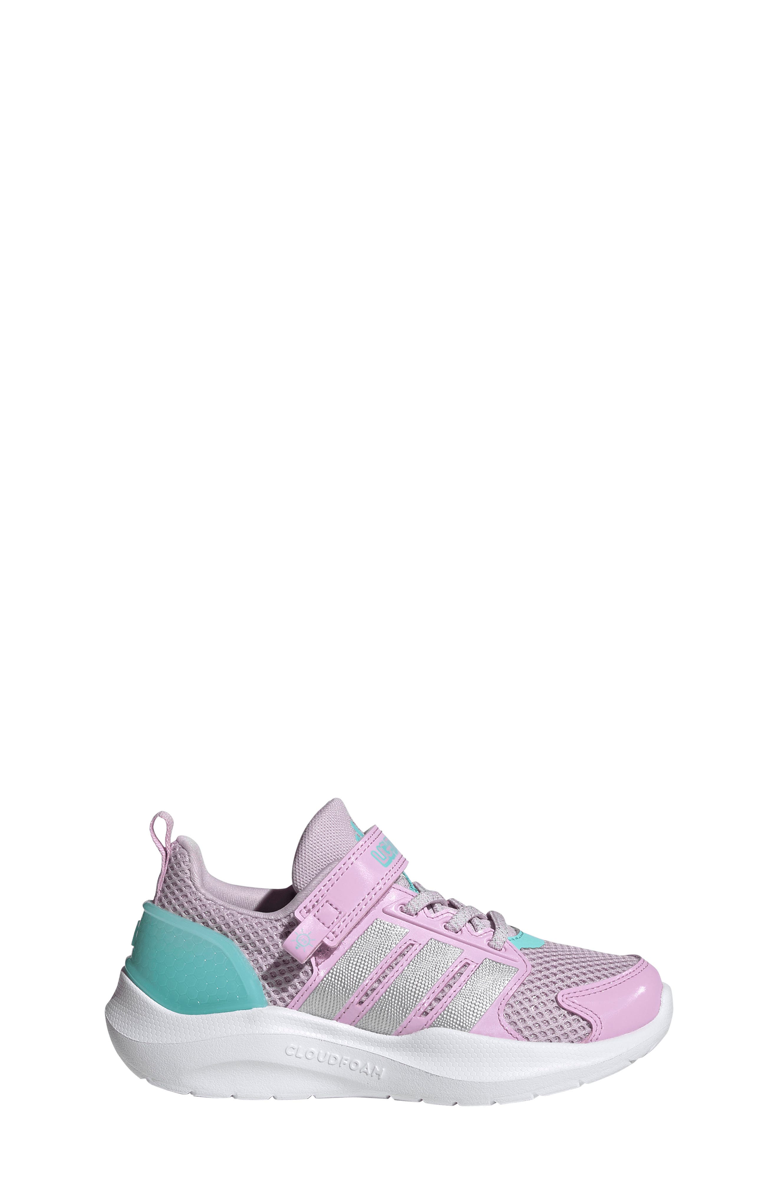 adidas Kids' Lightorama Sneaker, Alternate, color, Lavender/ Silver/ Aqua