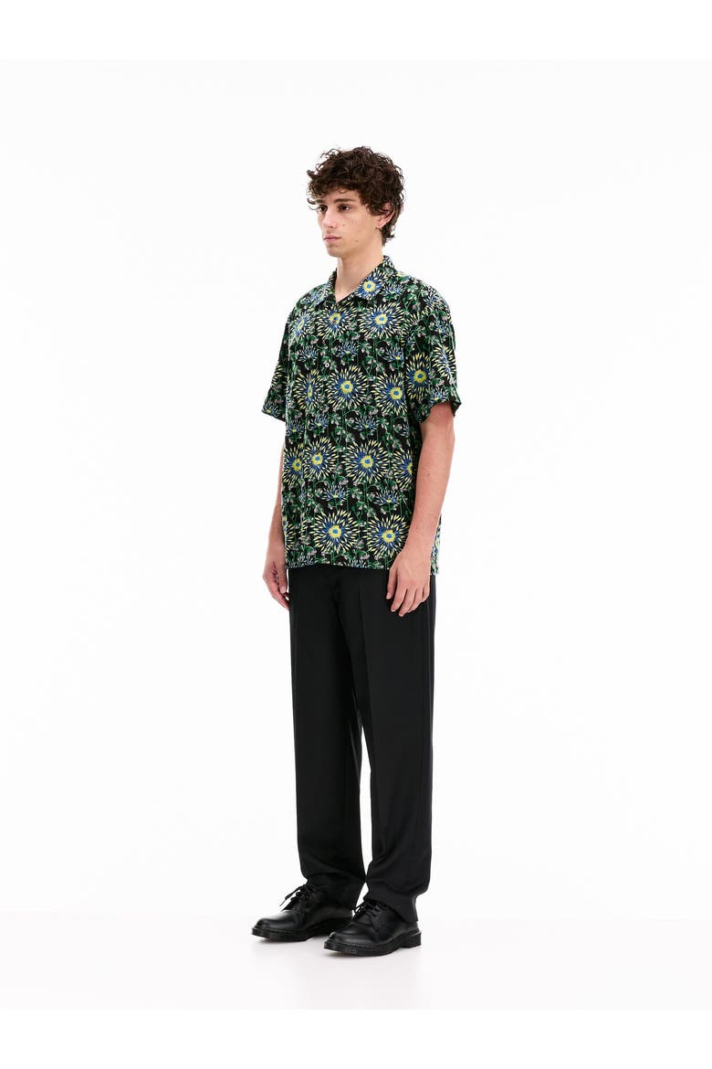 Short Sleeve Firework Shirt, Alternate, color, Black