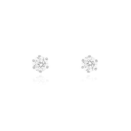 The Lovery Fine Jewelry Round Diamond Stud Earrings In Metallic