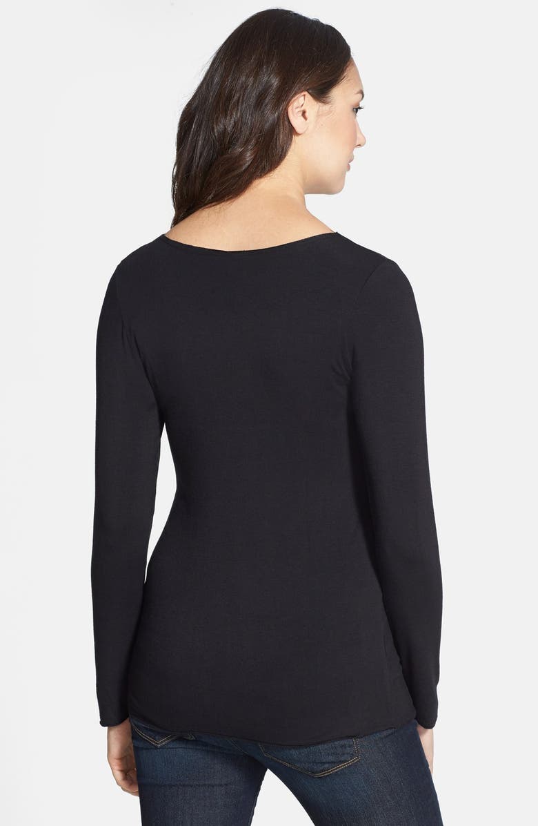 Japanese Weekend Long Sleeve Maternity/Nursing Tee, Alternate, color,