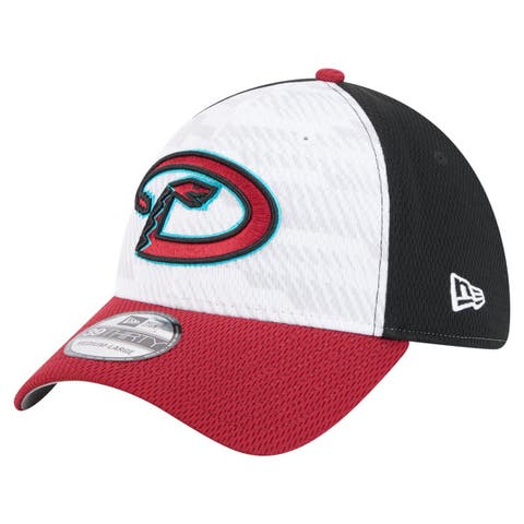Men's New Era Black/Red Arizona Diamondbacks 2025 MLB Clubhouse 39THIRTY Flex Hat