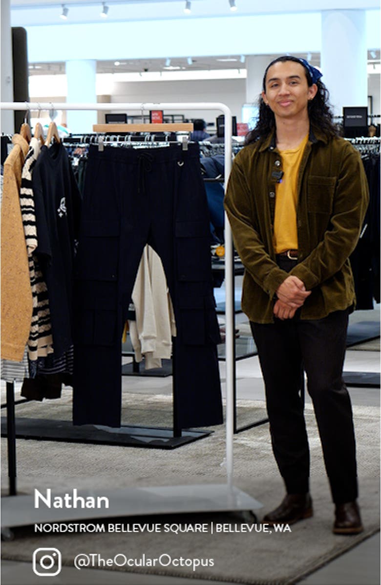 Kaden Baggy Stretch Nylon Cargo Pants, sales video thumbnail