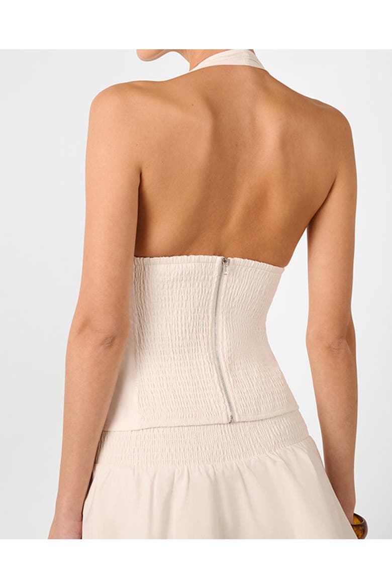 Halter Neck Corset Top, Alternate, color, IVORY