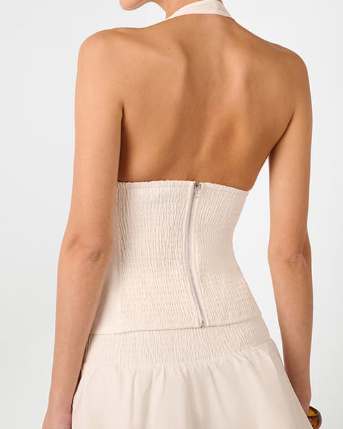 Weworewhat Halter Neck Corset Top