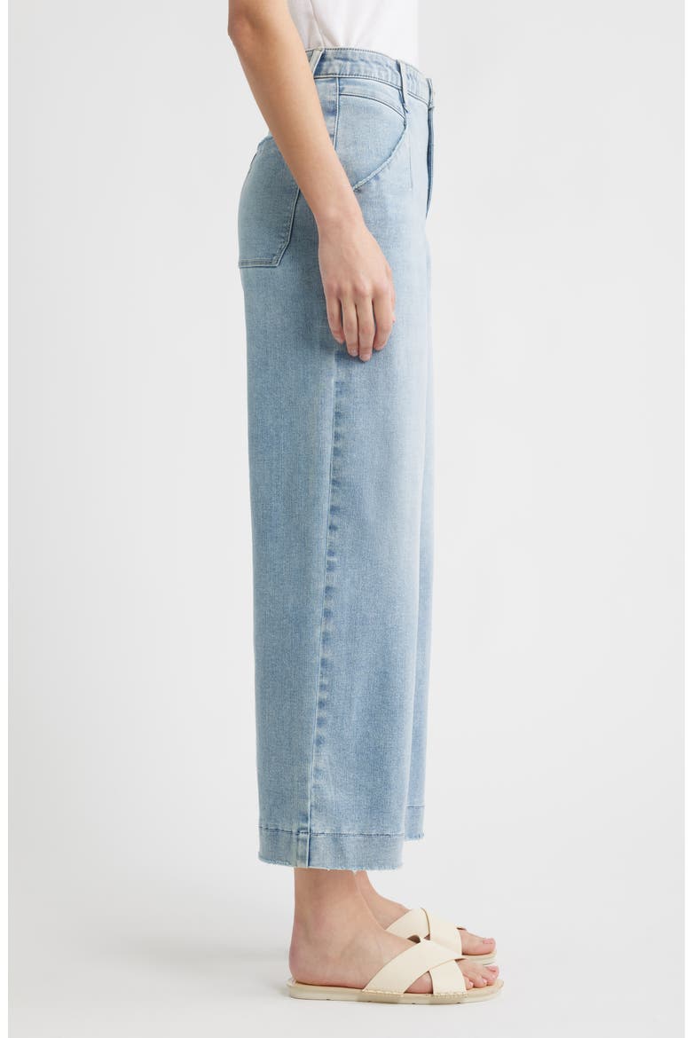 Wyatt Skyrise V-Pocket Ankle Wide Leg Jeans, Alternate, color, LIGHT BLUE ARTISANAL