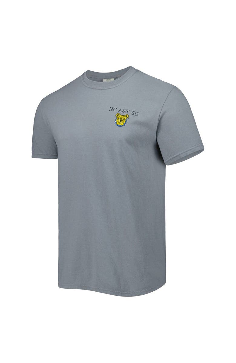 IMAGE ONE Men's Gray North Carolina A&T Aggies Campus Scenery Comfort Color T-Shirt, Alternate, color, Gray