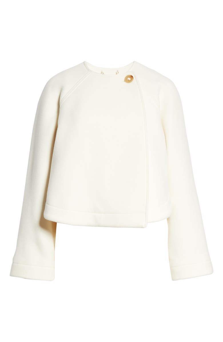 Chloé Wool Blend Short Swing Coat, Alternate, color, 