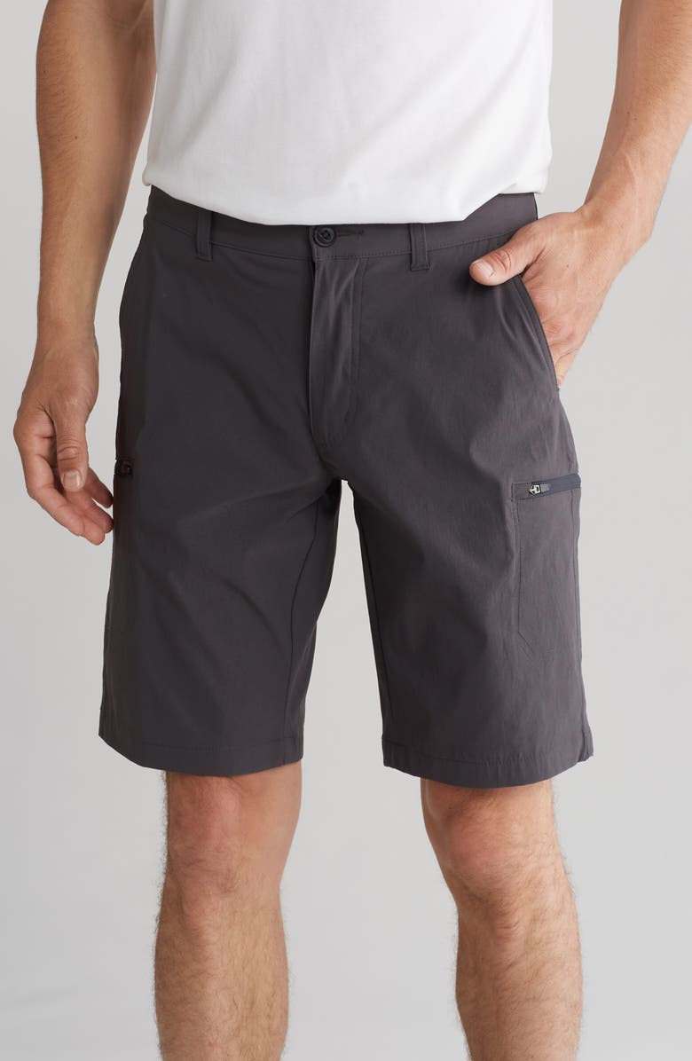 Union UB Tech Cargo Shorts, Main, color, Charcoal
