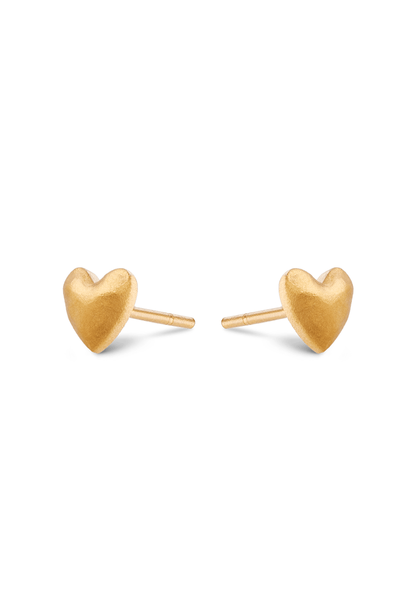 7879 Heart Stud Earrings, Alternate, color, Gold 9K