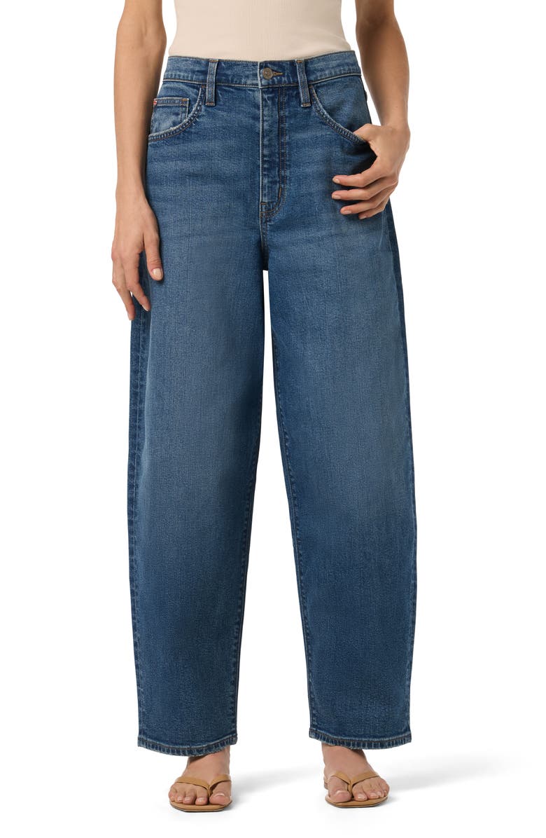 Hudson Jeans High Waist Ankle Barrel Leg Jeans, Main, color, Fergana