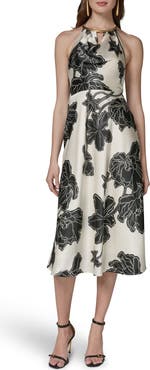 Donna Karan New York Floral Midi Dress