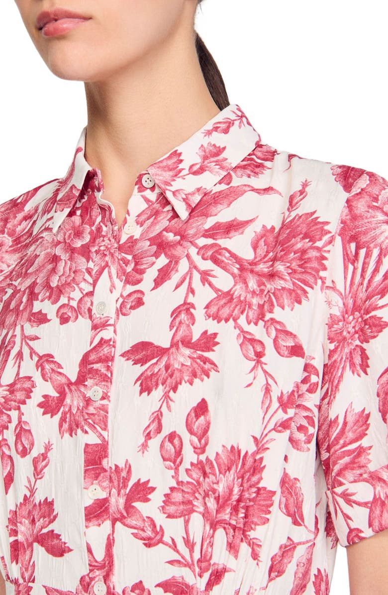 SANDRO Floral patterned maxi dress, Alternate, color,