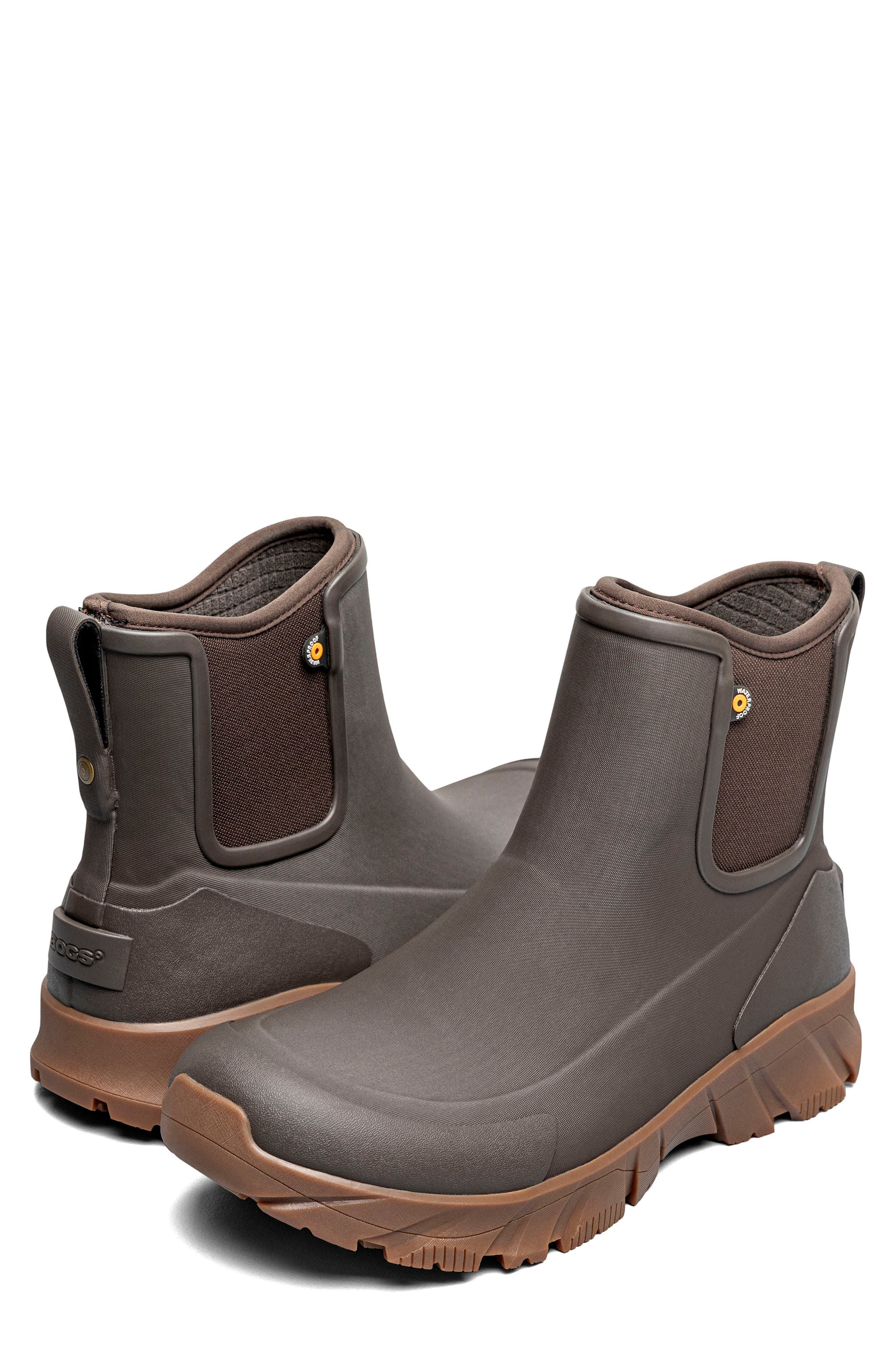 Arcata II Waterproof Chelsea Boot, Alternate, color, DARK BROWN