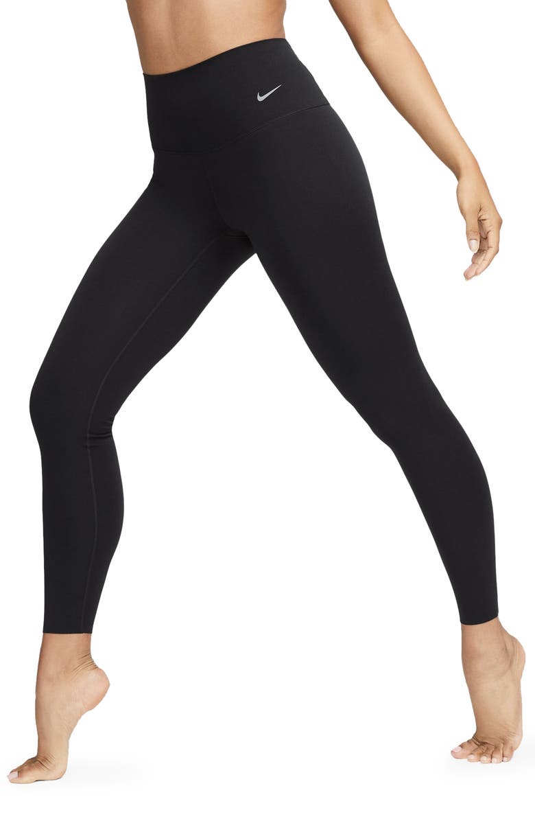 Nike Zenvy Dri-FIT High Waist Leggings, Main, color, 010 Black/Black