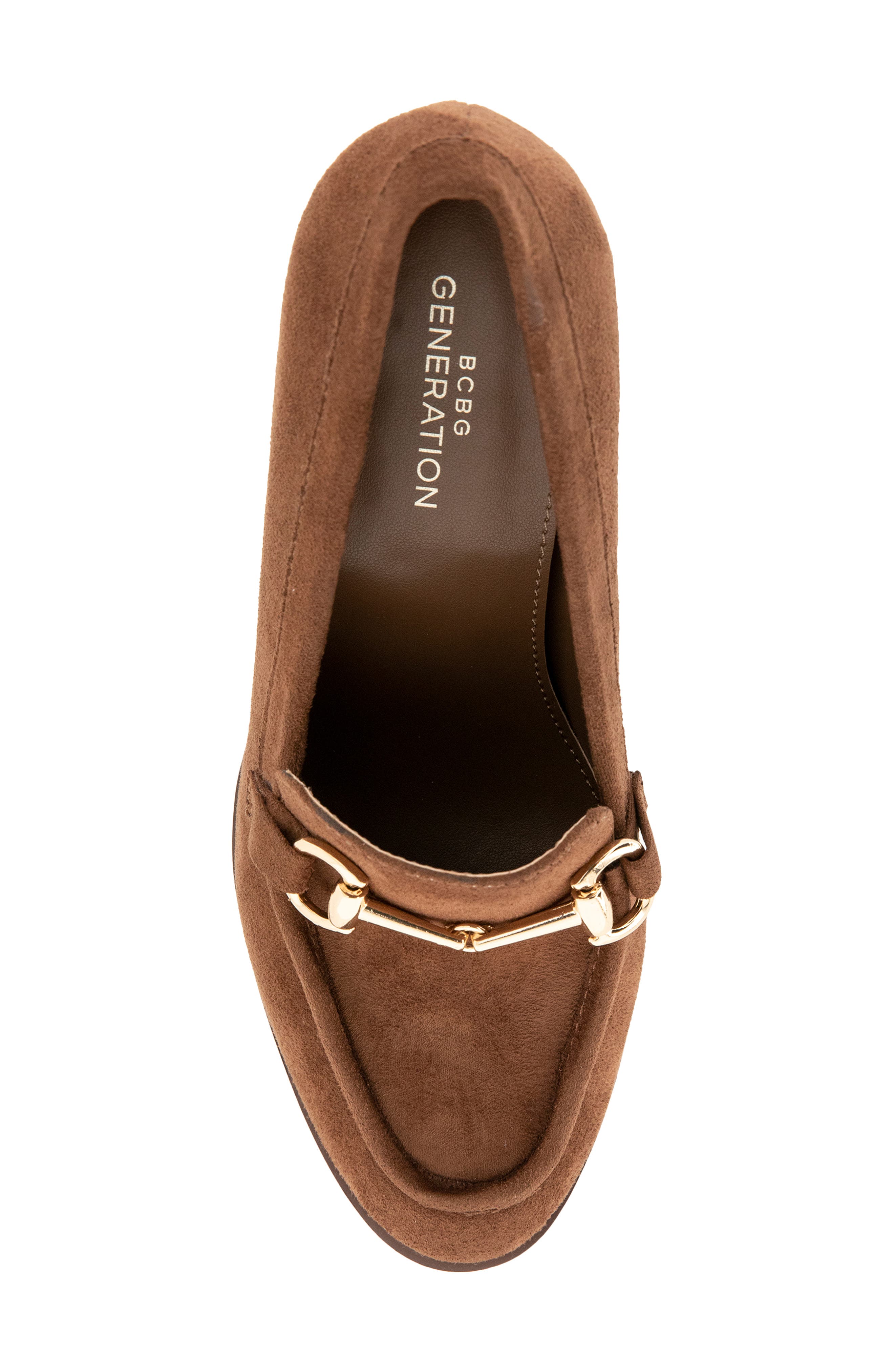 Yixy Loafer Pump, Alternate, color, DARK BROWN