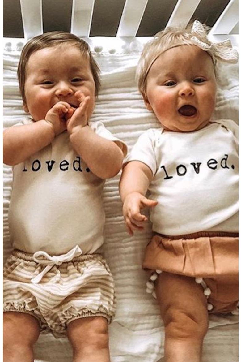 Loved Organic Cotton Bodysuit, Alternate, color, NATURAL