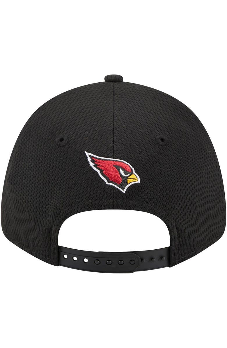 New Era Men's New Era Black Arizona Cardinals Top Visor 9FORTY Adjustable Hat, Alternate, color,