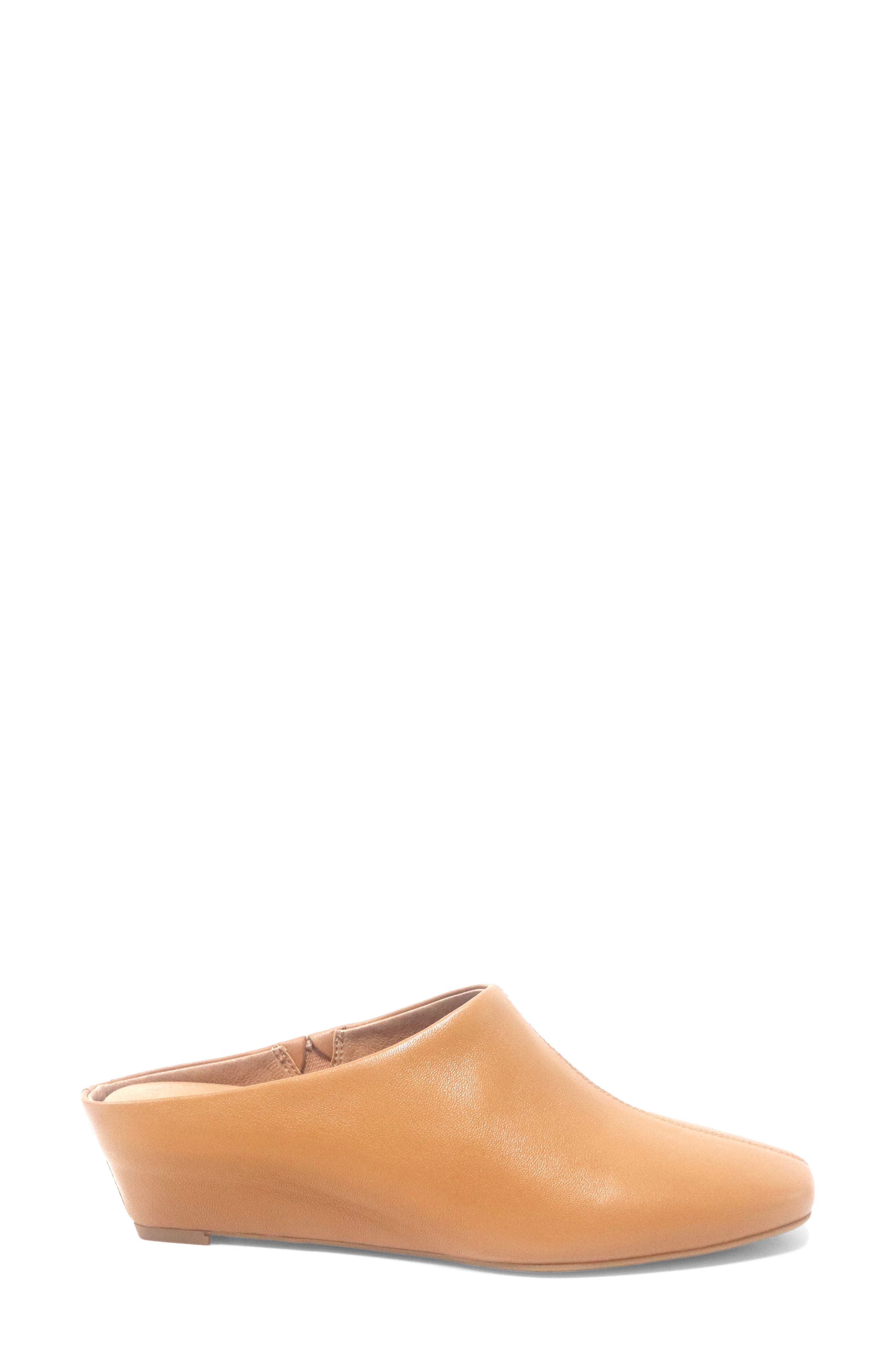 Carmena Wedge Mule, Alternate, color, CAMEL LEATHER