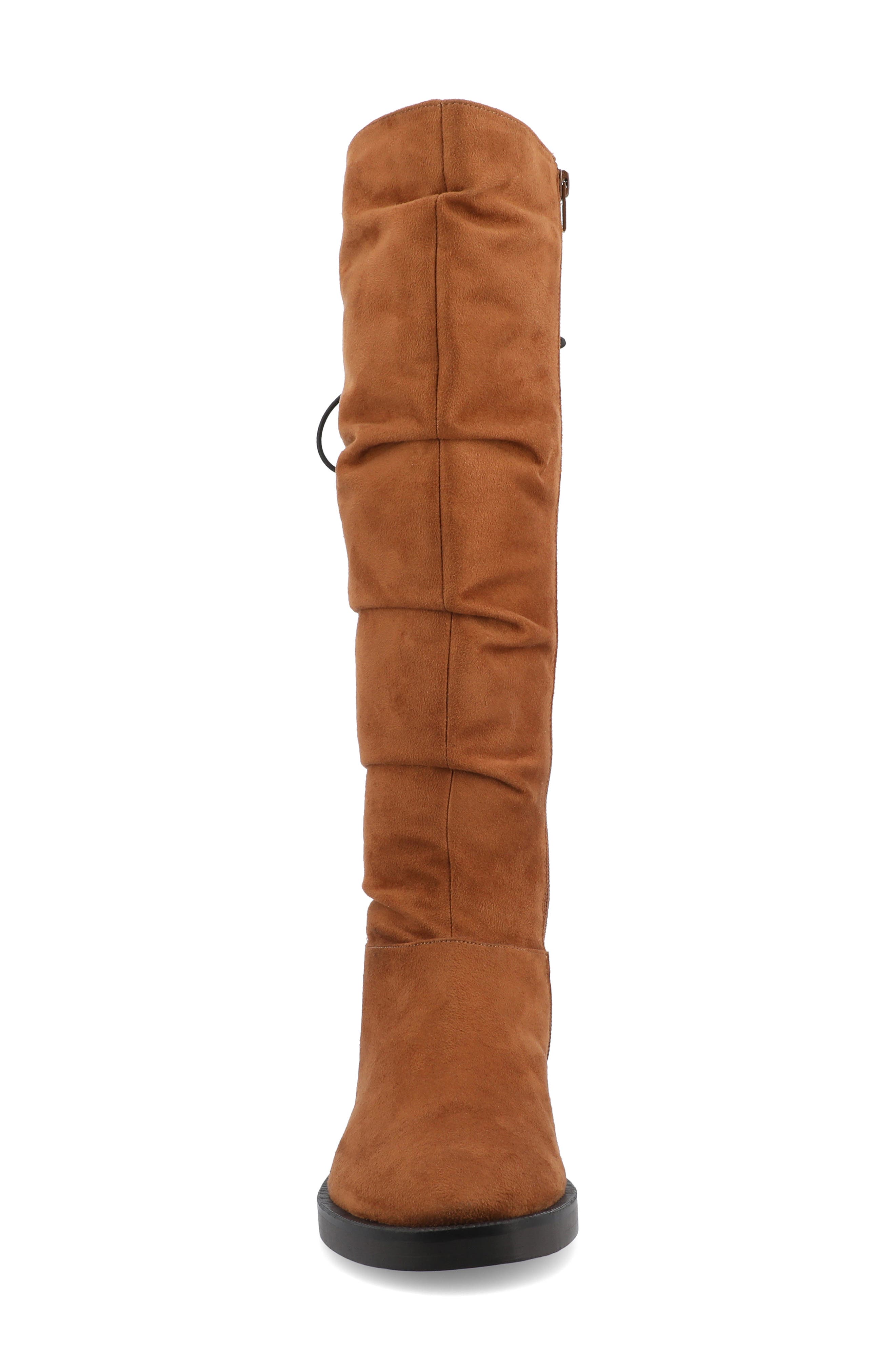 Journee Collection Miranda Boot, Alternate, color, Cognac