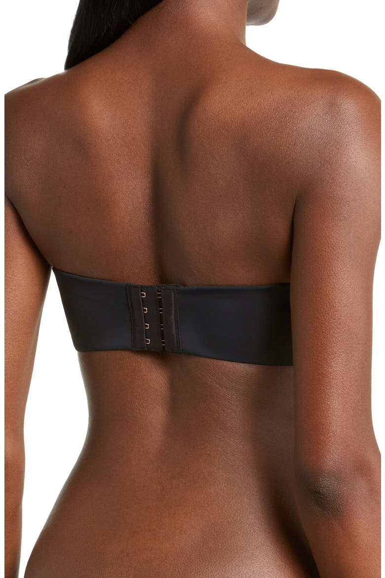 Rouse Full Coverage Lightly Lined Strapless Bra, Alternate, color, BLACK