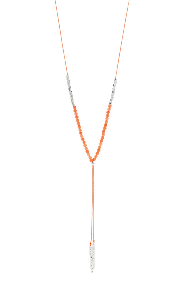 gorjana Power Gemstone Adjustable Y-Necklace, Alternate, color, 