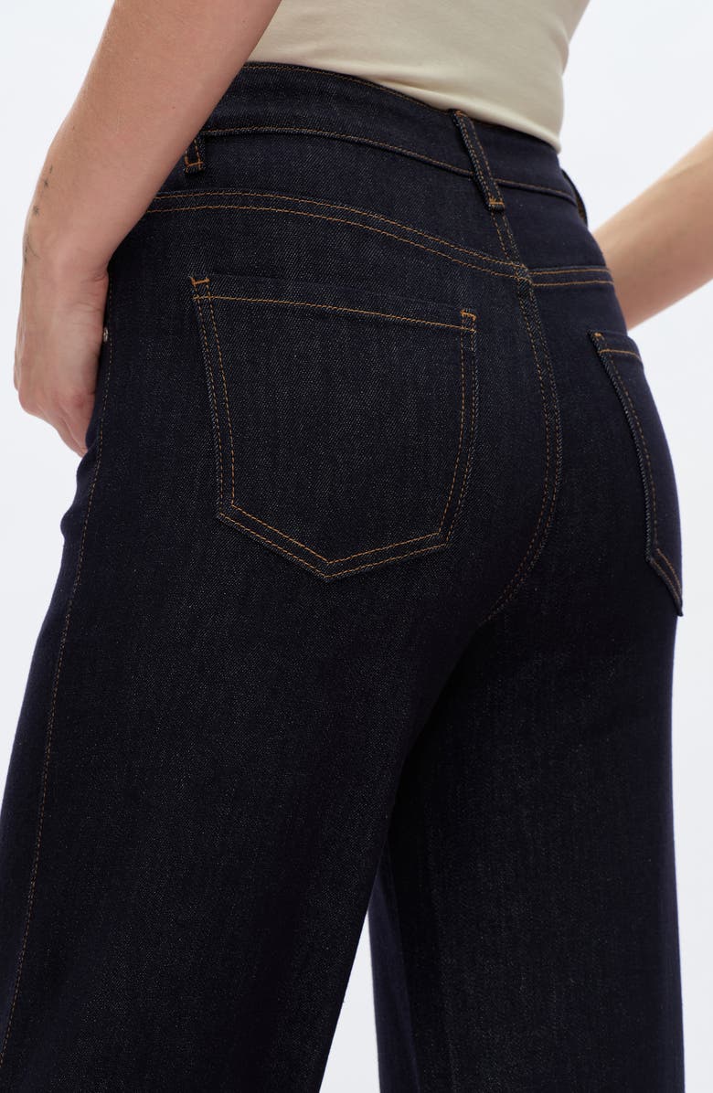 Bayeas High Waist Wide Leg Jeans, Alternate, color, Rinse Wash