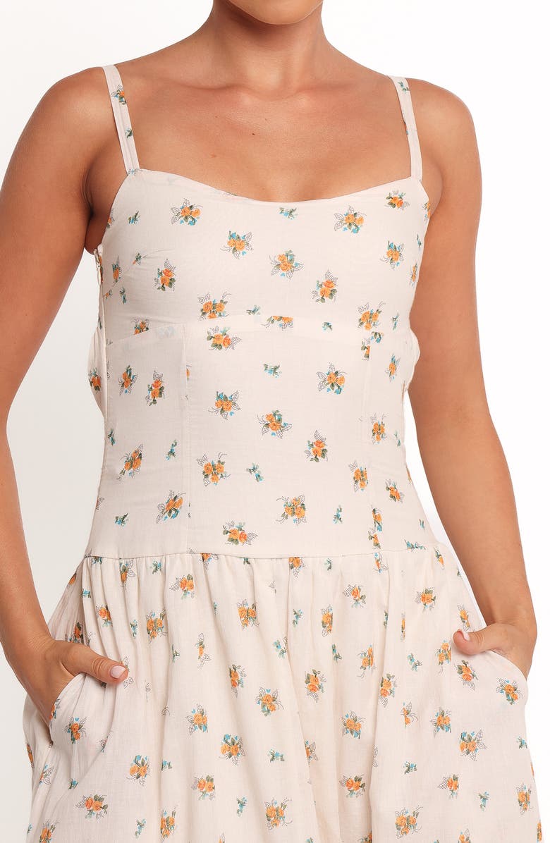 Petal & Pup Oakley Maxi Dress, Alternate, color, Yellow Floral