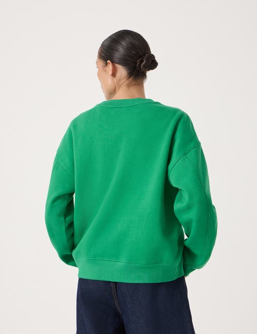 Hush Social In Theory Graphic Sweatshirt In Green