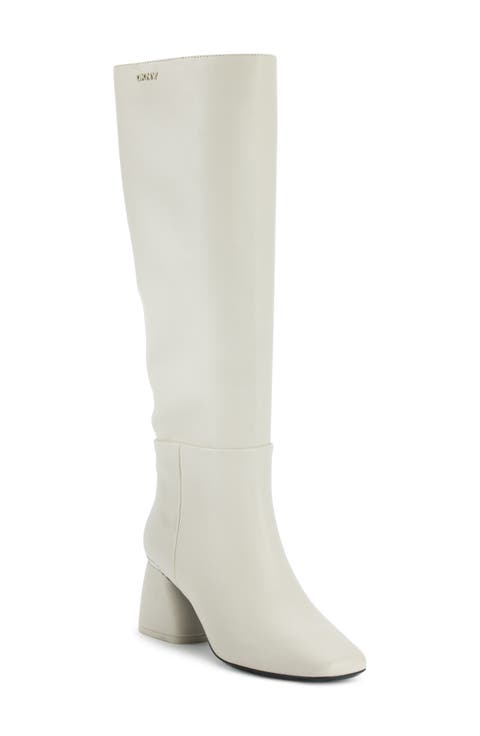 Cana Knee High Block Heel Boot (Women) (Wide Calf)