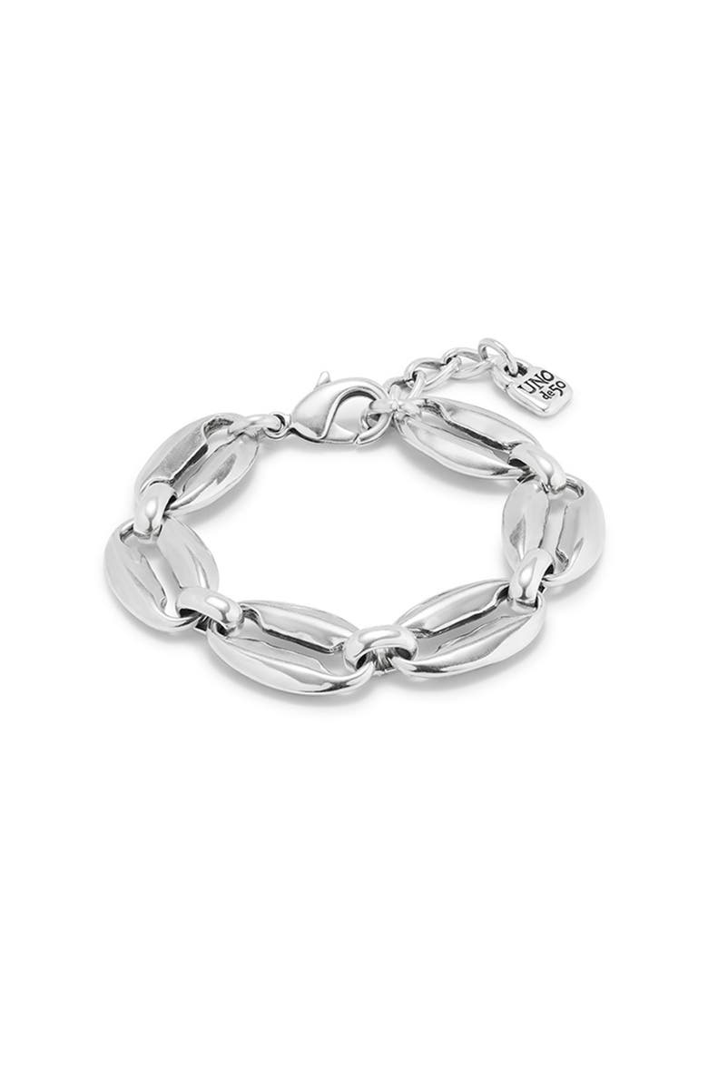 UNODE50 Small Oval Link Chain Bracelet, Main, color, Silver