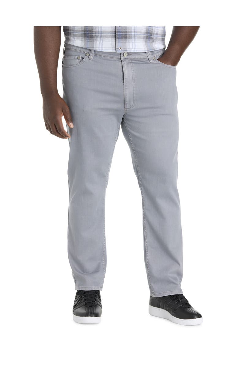 True Nation by DXL Big & Tall Athletic-Fit 5-Pocket Everyday Stretch Performance Twill Pants, Main, color, Tradewinds