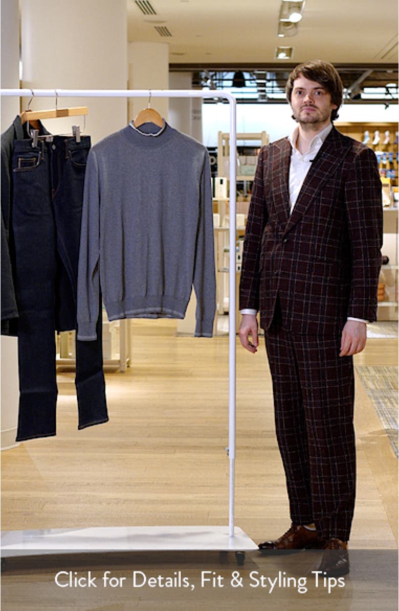 Mock Neck Wool & Silk Blend Sweater, sales video thumbnail