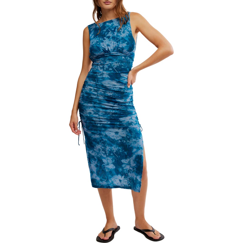 Free People Printed Take Me Away Midi Dress