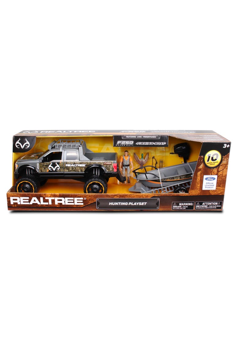 Hunting Playset W/ Ford F250 & Ducks, 10 Pieces, Alternate, color, Multicolored