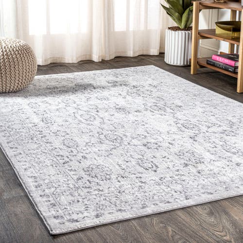 Jonathan Y Lotus Modern Persian Floral Area Rug In Gray