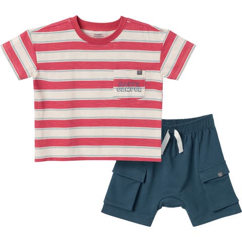 Top and Cargo Shorts Set