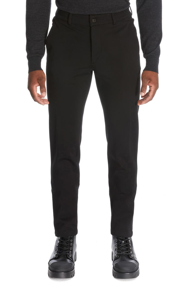 Jack Victor Filip Jersey Flat Front Pants, Main, color,