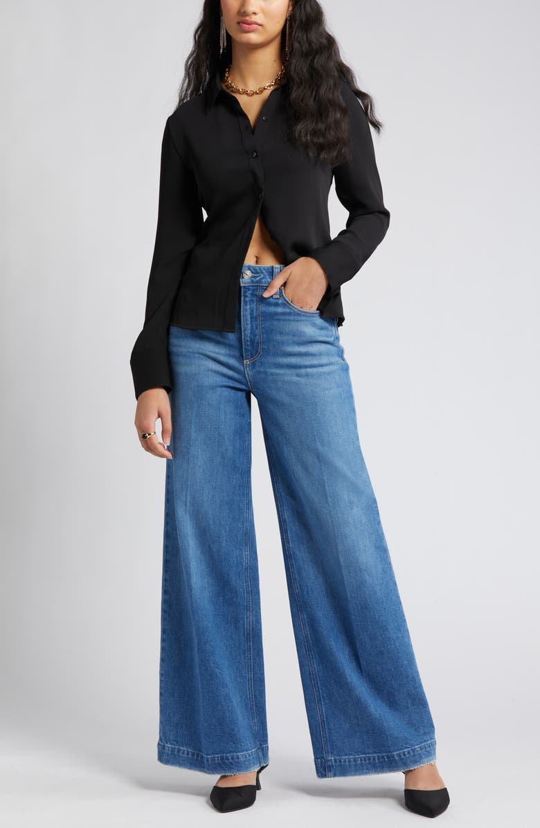 Open Edit Slim Fit Button-Up Shirt, Main, color,